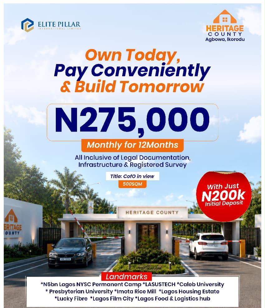 Heritage County Land Investment in Agbowa Ikorodu For Sale in at Agbowa Ikorodu Agbowa Lagos photo 2