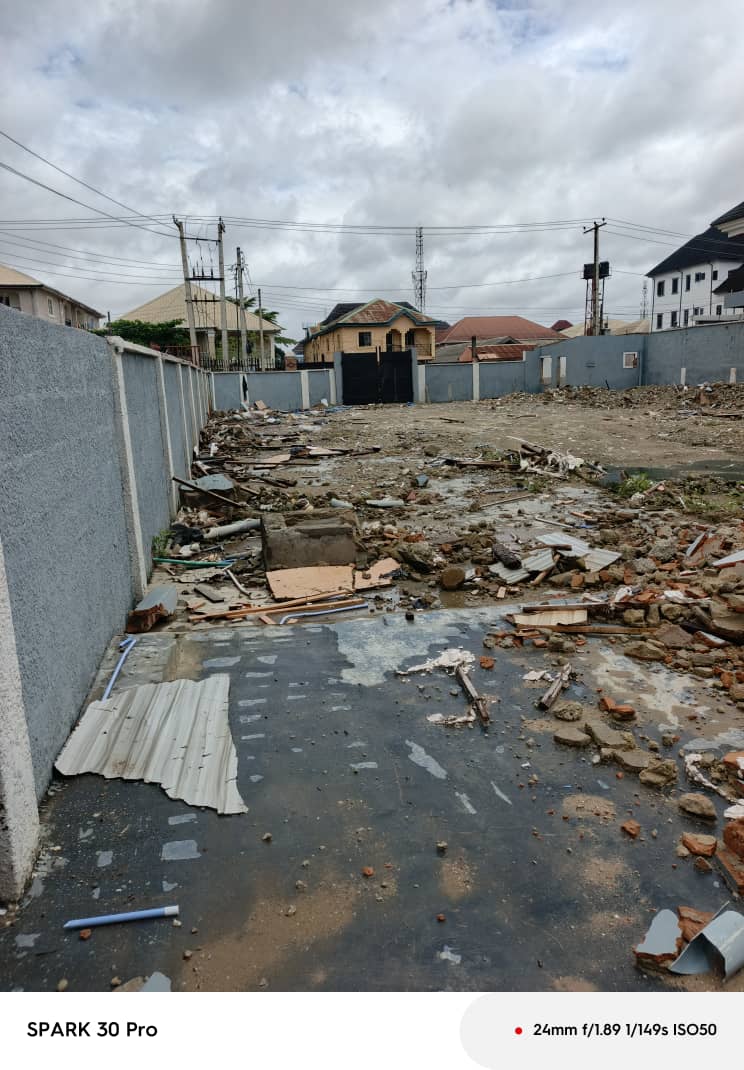 Fenced Land for Sale Along Olarewaju Street, Devine Estate Okota For Sale in Along Olarewaju Street, Devine estate Okota Okota Ago Lagos photo 3