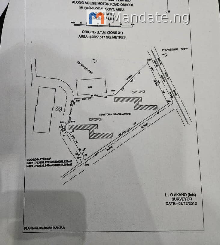 Prime investment property for sale along Agege Motor Road, Lagos For Sale in Along Agege Motor Road, Oshodi / Mushin, Lagos Agege Lagos photo 1