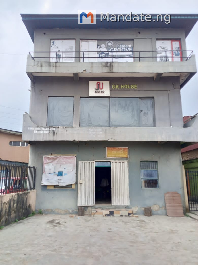 200sqm Open Plan Office/Storage for Sale in Ojodu Berger For Sale in at Ojodu Berger new garage facing the road Ojodu Berger Peace Estate Lagos photo 2