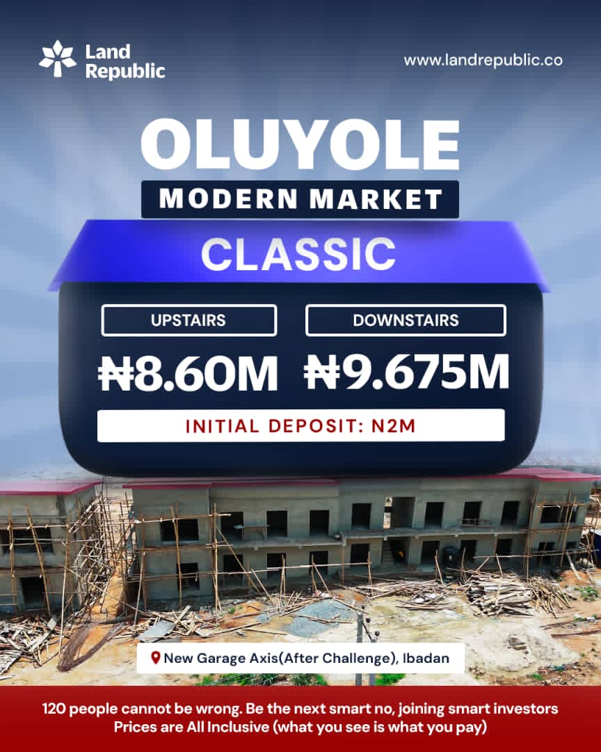 Oluyole Modern Market investment opportunities in Ibadan For Sale in New Garage roundabout, Oluyole LGA, Ibadan Oluyole LGA Oluyole Oyo photo 1