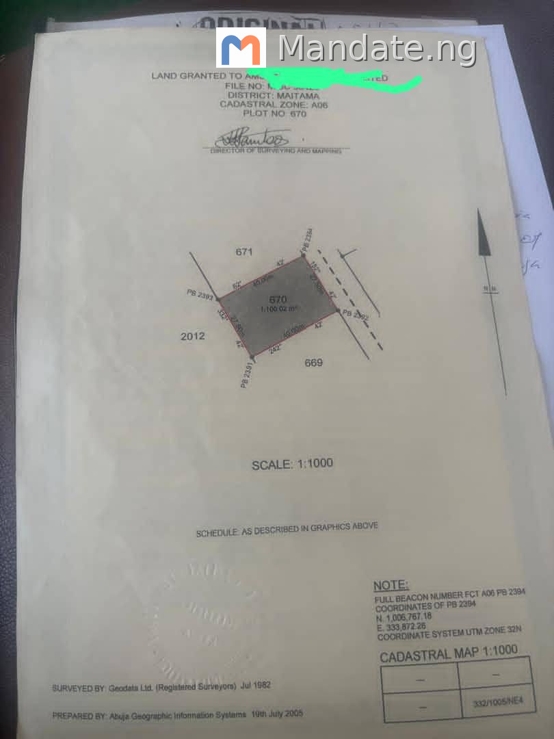 Land for Sale in Maitama, Abuja with Demolishable Duplex For Sale in in Maitama, Abuja Maitama Maitama District FCT photo 2