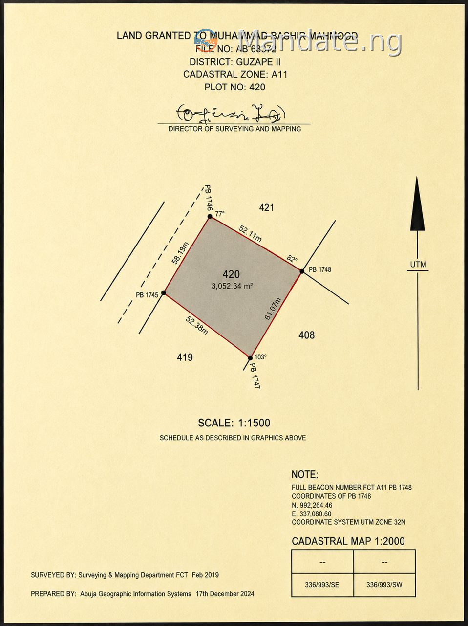 Residential land for sale in Guzape Bala For Sale in in Guzape Bala Guzape Guzape District FCT photo 4