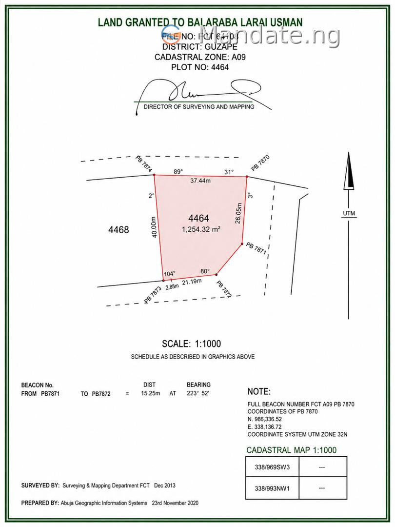 Residential land for sale in Guzape Bala For Sale in in Guzape Bala Guzape Guzape District FCT photo 5
