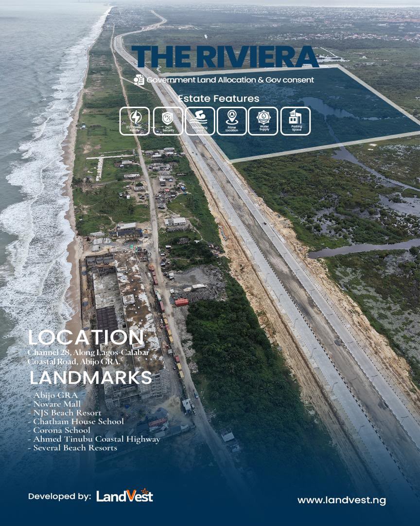 Plots for Sale in Abijo GRA along The Coaster Highway For Sale in Along The Coaster Highway, Abijo GRA Abijo Lagos photo 1
