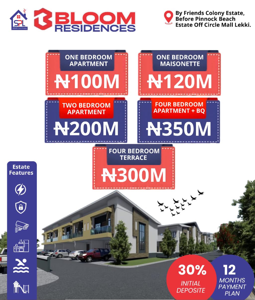 4-Bedroom Terrace + BQ for Sale in Osapa London, Lekki For Sale in By Friends Colony Estate, before Pinnock Beach, Off Circle Mall, Lekki Osapa London Osapa Lagos photo 1